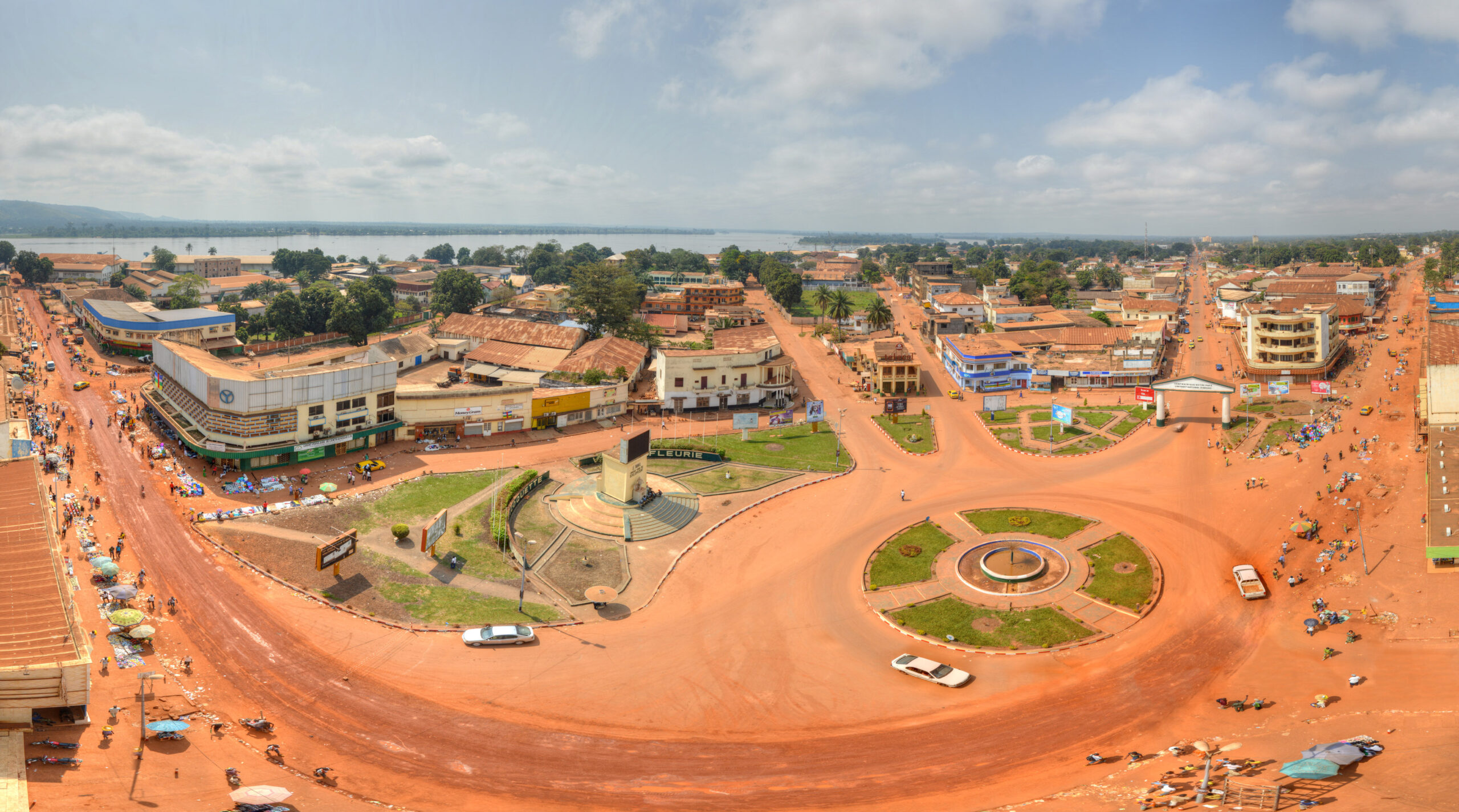 Vue aérienne de Bangui